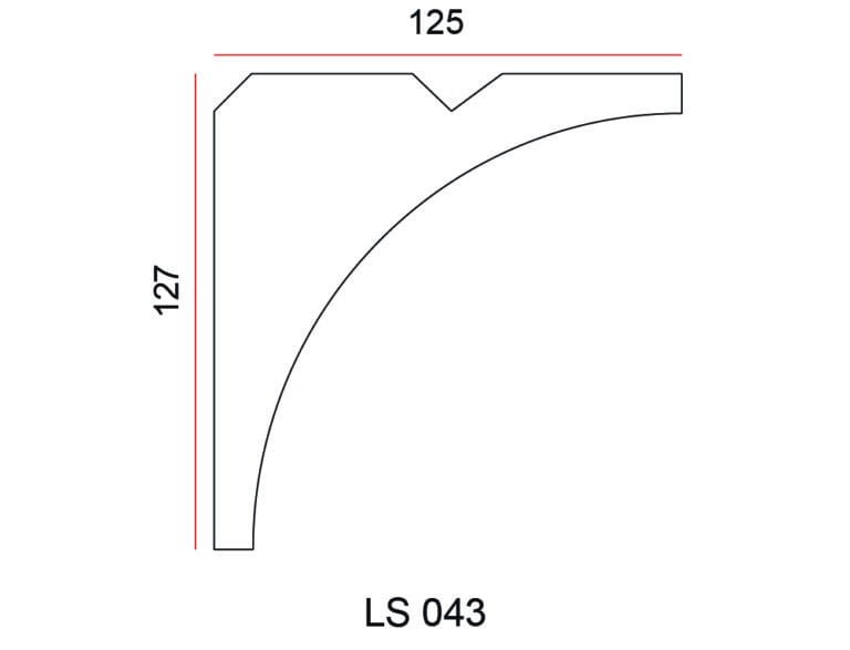 Listwa przysufitowa Exterior LS043