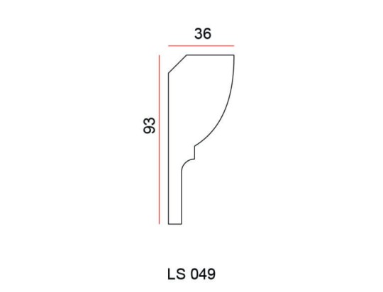 Listwa przysufitowa Exterior LS049