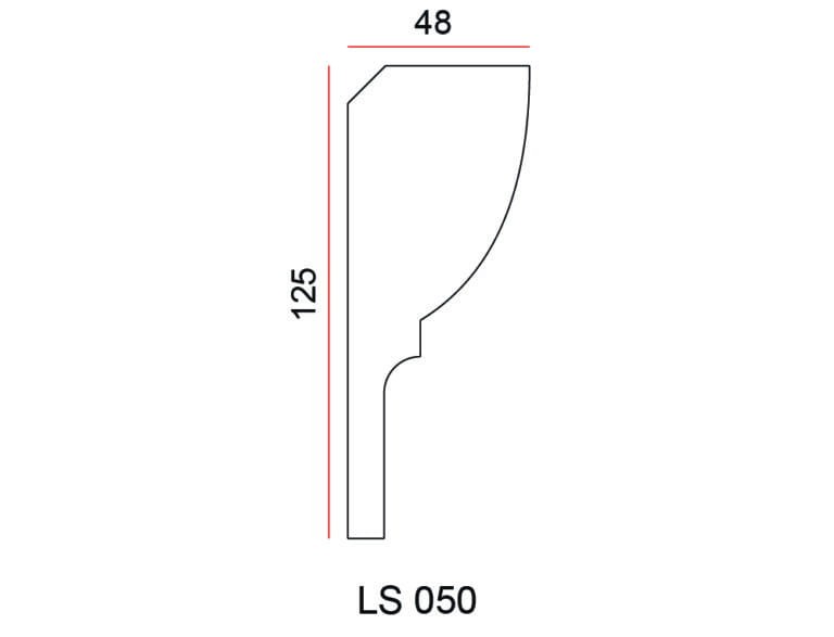 Listwa przysufitowa Exterior LS050