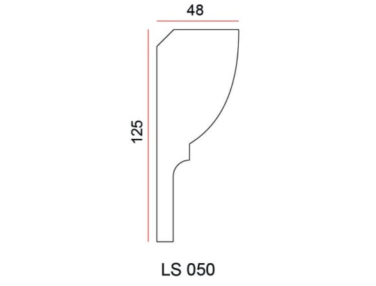 Listwa przysufitowa Exterior LS050