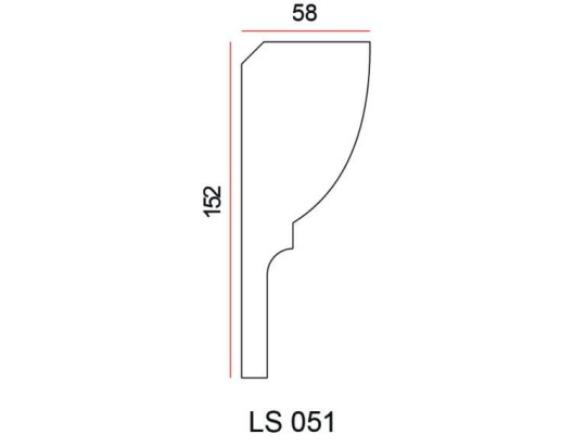 Listwa przysufitowa Exterior LS051
