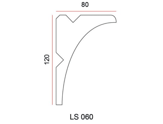 Listwa przysufitowa Exterior LS060