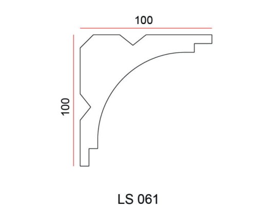 Listwa przysufitowa Exterior LS061