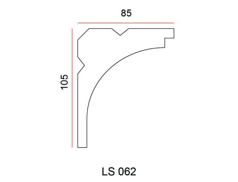 Listwa przysufitowa Exterior LS062