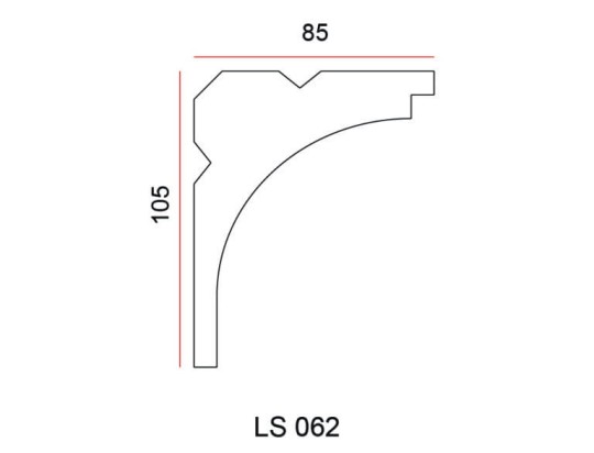Listwa przysufitowa Exterior LS062