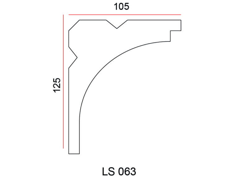 Listwa przysufitowa Exterior LS063