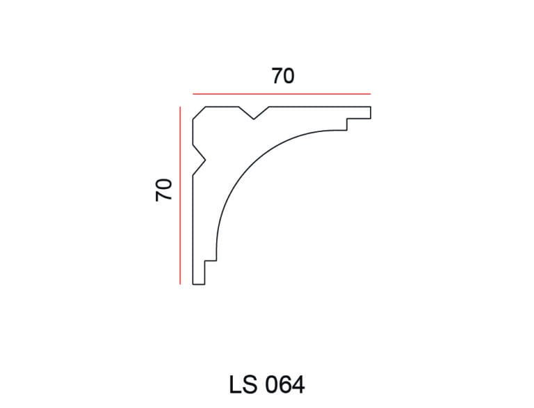 Listwa przysufitowa Exterior LS064