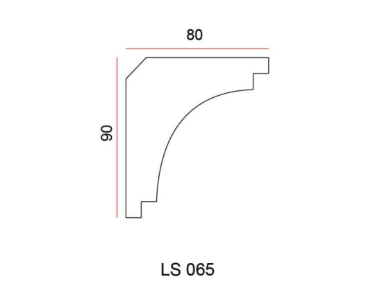 Listwa przysufitowa Exterior LS065