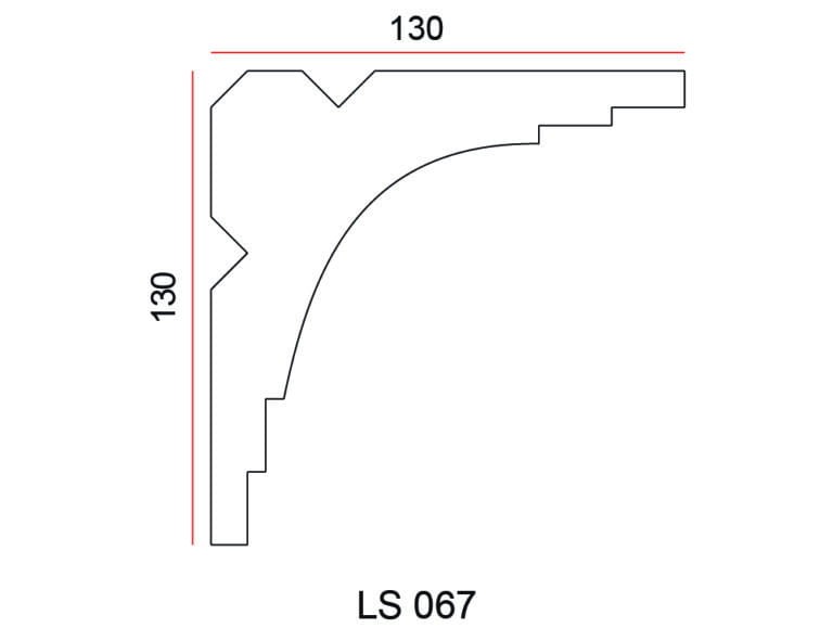 Listwa przysufitowa Exterior LS067