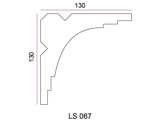 Listwa przysufitowa Exterior LS067