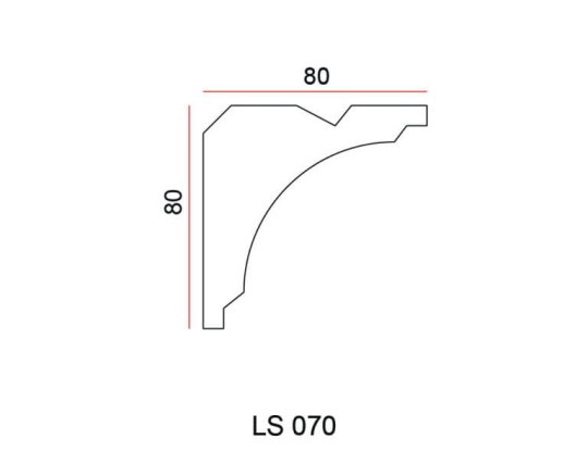 Listwa przysufitowa Exterior LS070