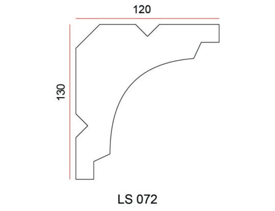 Listwa przysufitowa Exterior LS072