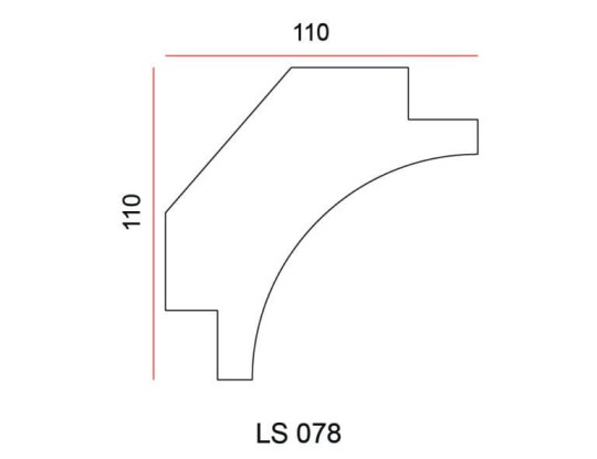 Listwa przysufitowa Exterior LS078