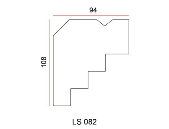 Listwa przysufitowa Exterior LS082