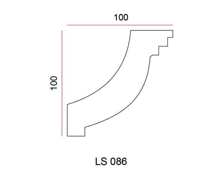 Listwa przysufitowa Exterior LS086