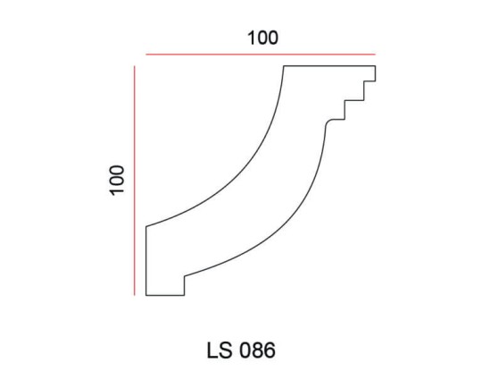 Listwa przysufitowa Exterior LS086