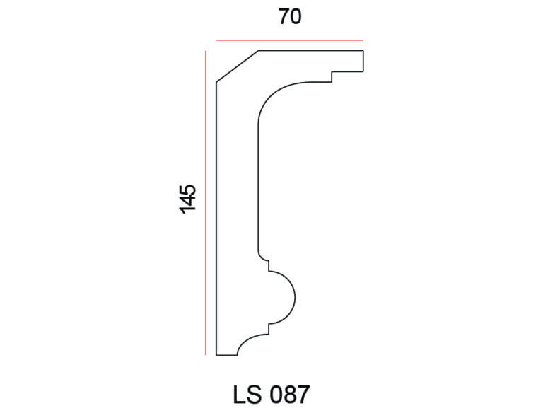 Listwa przysufitowa Exterior LS087