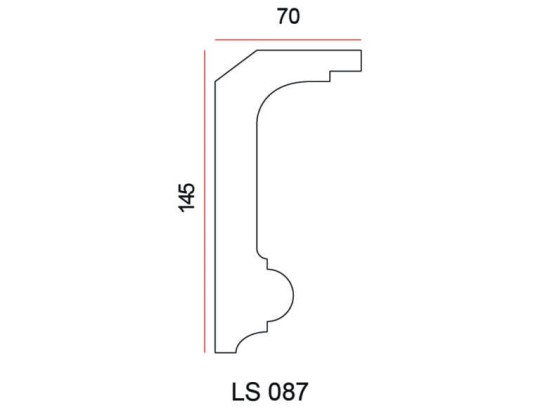 Listwa przysufitowa Exterior LS087