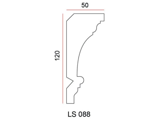 Listwa przysufitowa Exterior LS088