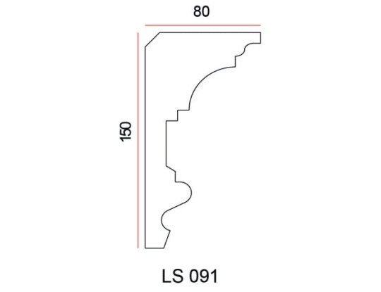 Listwa przysufitowa Exterior LS091