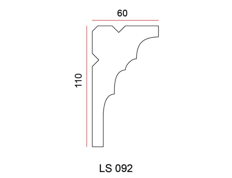 Listwa przysufitowa Exterior LS092