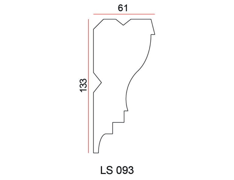 Listwa przysufitowa Exterior LS093