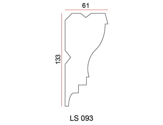 Listwa przysufitowa Exterior LS093
