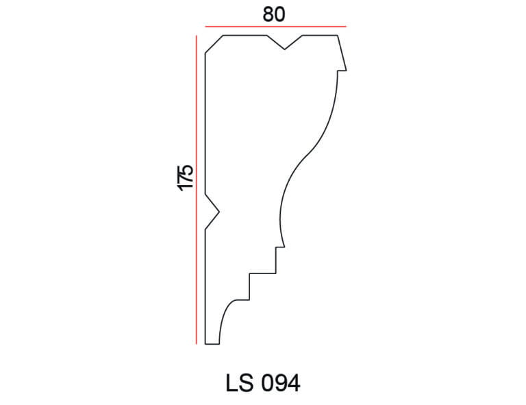 Listwa przysufitowa Exterior LS094