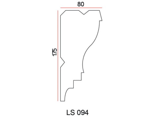 Listwa przysufitowa Exterior LS094