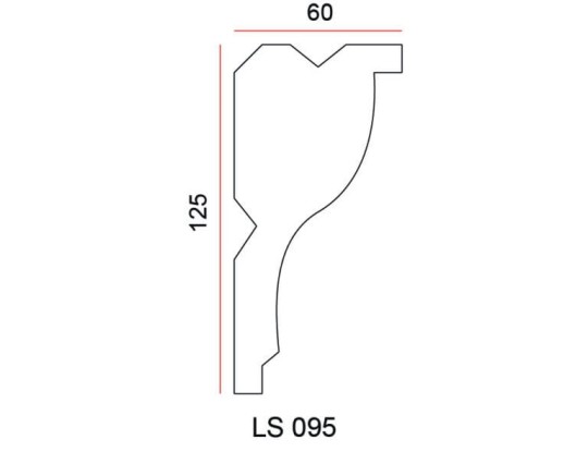 Listwa przysufitowa Exterior LS095