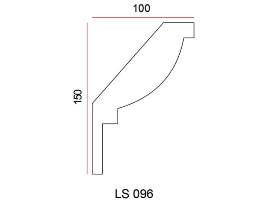 Listwa przysufitowa Exterior LS096
