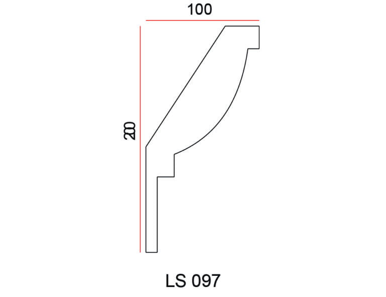 Listwa przysufitowa Exterior LS097