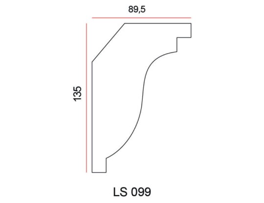 Listwa przysufitowa Exterior LS099