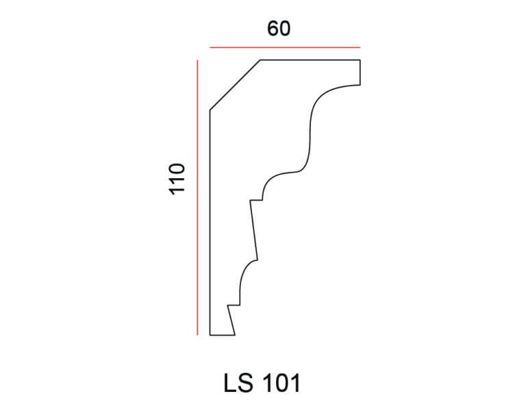Listwa przysufitowa Exterior LS101