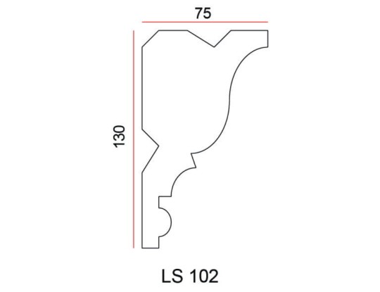 Listwa przysufitowa Exterior LS102