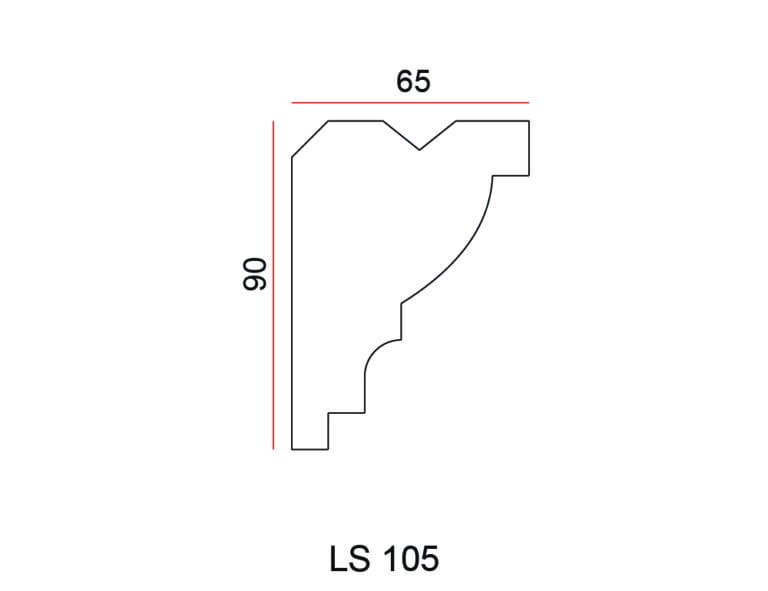 Listwa przysufitowa Exterior LS105