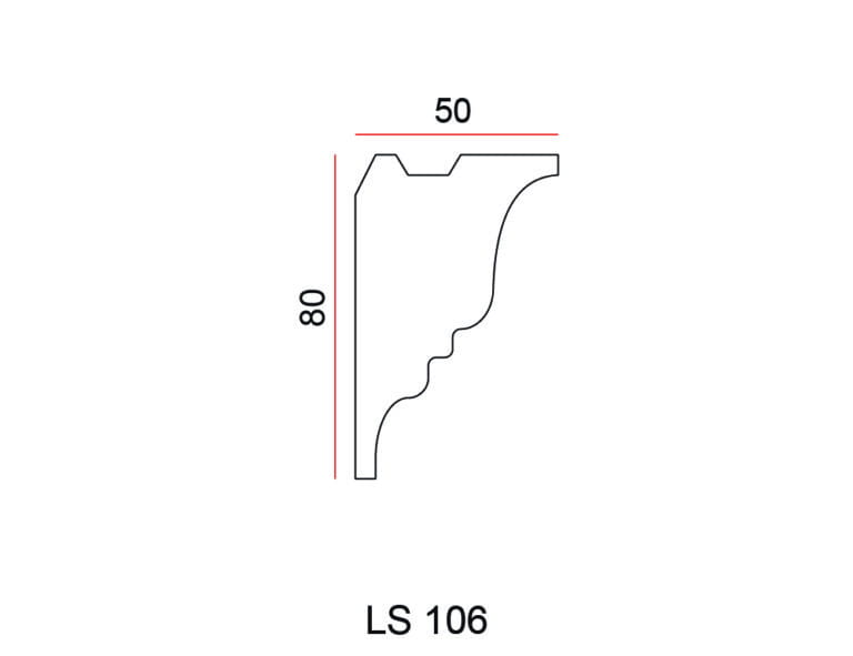 Listwa przysufitowa Exterior LS106