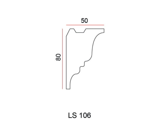 Listwa przysufitowa Exterior LS106