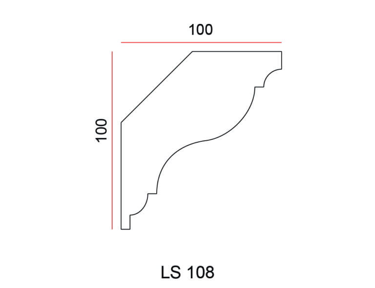 Listwa przysufitowa Exterior LS108