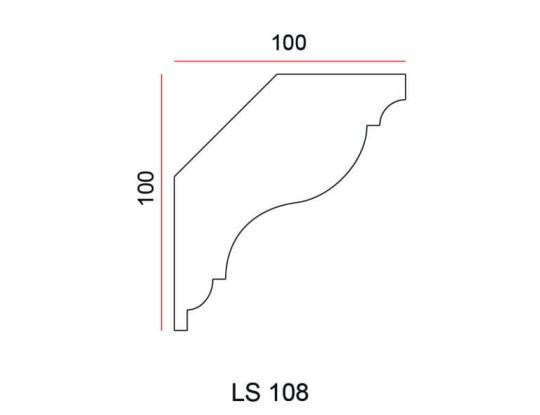 Listwa przysufitowa Exterior LS108