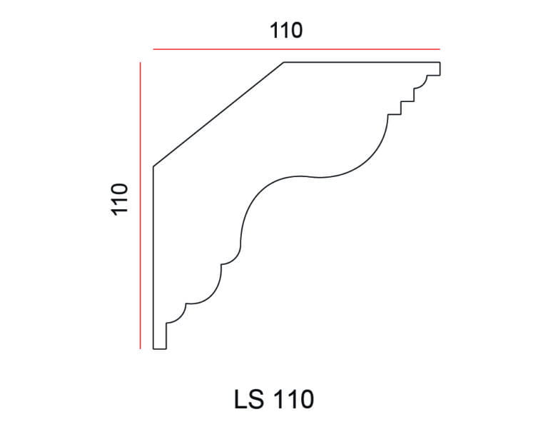 Listwa przysufitowa Exterior LS110