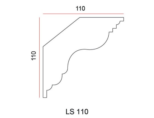 Listwa przysufitowa Exterior LS110