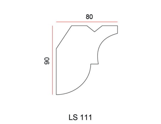 Listwa przysufitowa Exterior LS111
