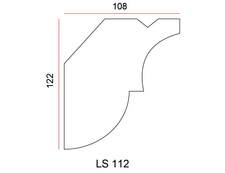 Listwa przysufitowa Exterior LS112