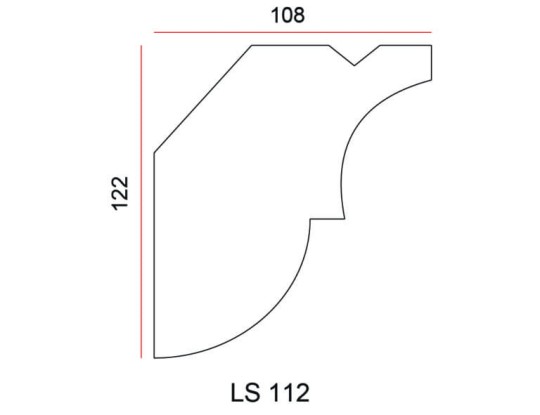 Listwa przysufitowa Exterior LS112