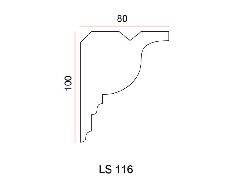 Listwa przysufitowa Exterior LS116