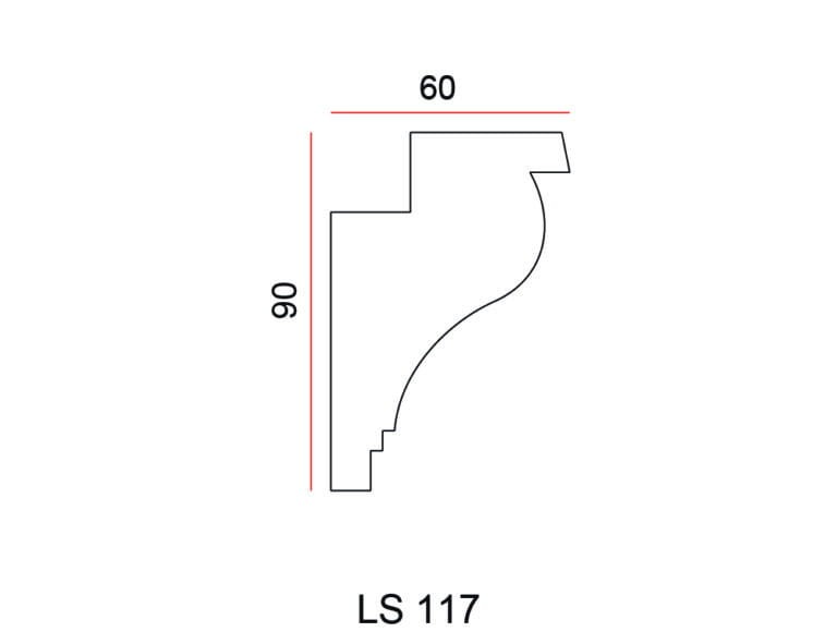 Listwa przysufitowa Exterior LS117