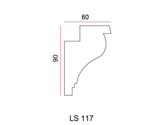 Listwa przysufitowa Exterior LS117