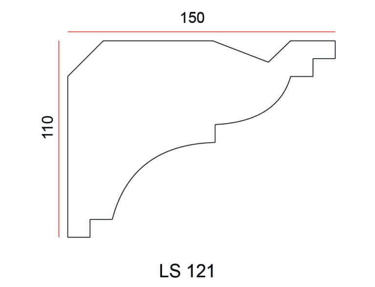 Listwa przysufitowa Exterior LS121