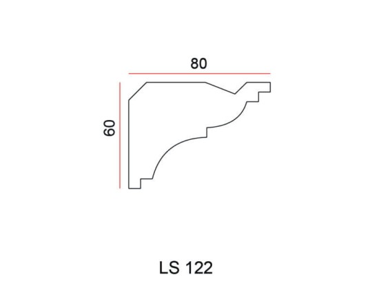 Listwa przysufitowa Exterior LS122